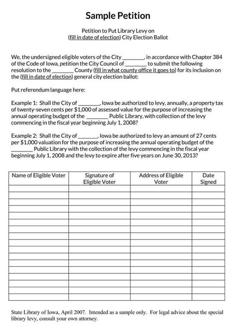 25 Free Petition Templates Word Pdf