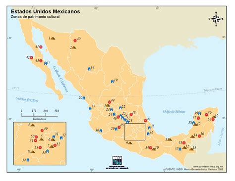 Mapa Para Imprimir De México Mapa Cultural De México Inegi De México