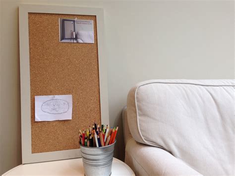 Cork Or Magnetic Memo Board With Hand Built Frame Painted In Etsy