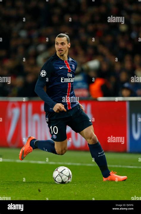 Zlatan Ibrahimovic Of Psg During The Uefa Champions League Round Of 16