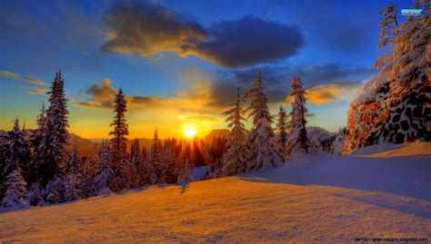 Snow Mountain Sunset Wallpaper Amazing Wallpapers