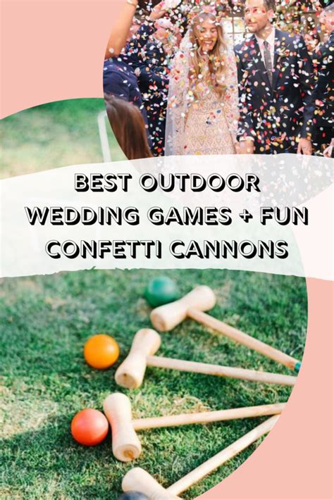 Best Outdoor Wedding Games Fun Confetti Cannons Fun Party Pop