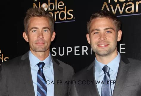 Brothers cody, paul and caleb walker attend the los angeles premiere of 'into the blue' in 2005. Walker's two brothers found respect for what their brother ...