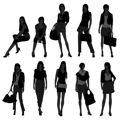 Female Fashion Models 340769 Vector Art At Vecteezy