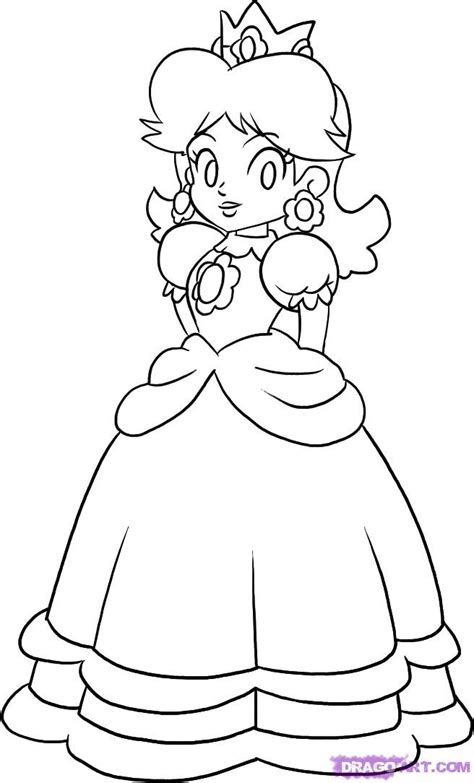 Here are 10 free printable super mario coloring pages to color their favorite hero. Daisy Mario Coloring Pages - GetColoringPages.com