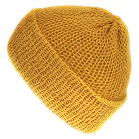 The Mustard Yellow Cotton Beanie Handmade With Soft 100 Cotton Yarn