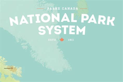 Canada National Park System Map 24x36 Poster Etsy