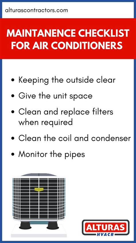 Air Conditioner Maintenance Checklist Commercial Air Conditioning Air