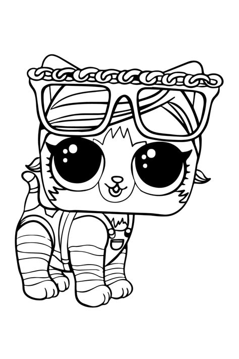 Lol Pets Kitten Coloring Page Free Printable Coloring Pages For Kids