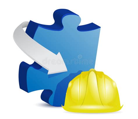 Puzzle Under Construction Stock Illustration Illustration Of Industry