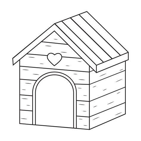 Dog House Coloring Pages