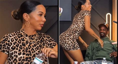 Brittany Renner Shocks Charleston White With Flirty Lap Dance During Interview