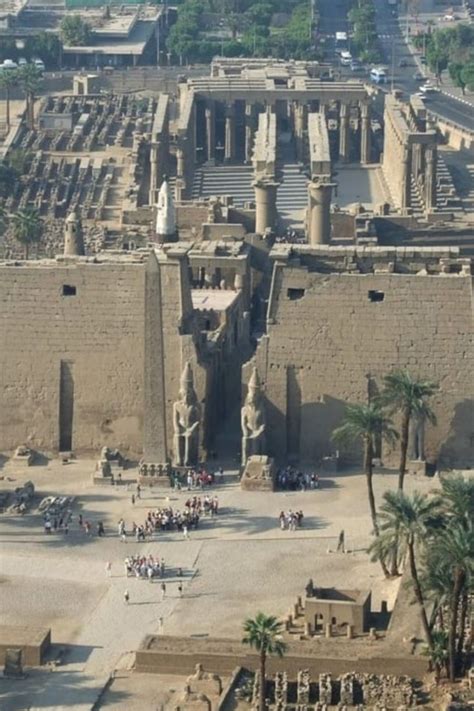 Ariel View Of The Temple Of Luxor Ancient Egyptian Cities Egypt