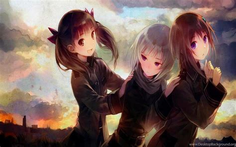 Anime Girl Best Friend Hd Wallpapers Wallpaper Cave