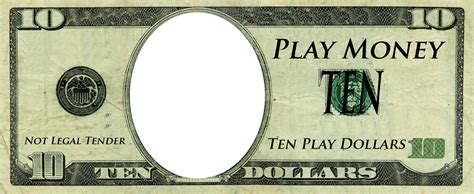 8 Best Printable Phony Money Printableecom Ten Dollar Bill Play Money
