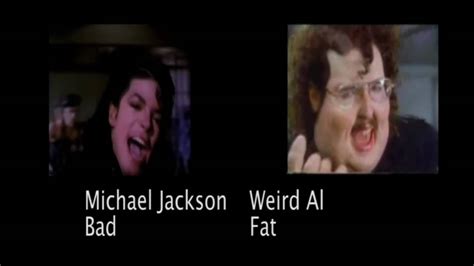 Michael Jackson Bad Vs Weird Al Fat Youtube