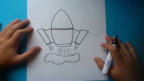 Como Dibujar Un Cohete Paso A Paso How To Draw A Rocket Youtube