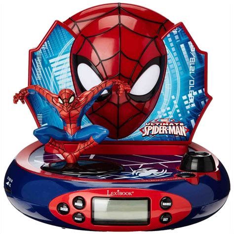 Marvel Ultimate Spiderman Projektor Radio Wecker Neu Von Lexibook