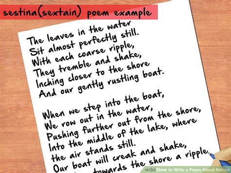 How To Write A Poem About Nature 12 Steps With Pictures