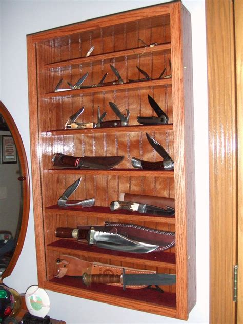 diy knife display stand - Google Search … | Knife display case, Diy display, Display case