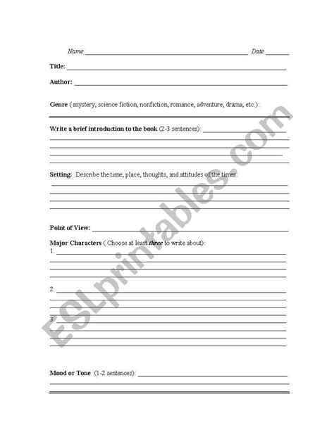 In nathaniel hawthorne's dark novel, the scarlet letter, a single sinful act ruins the lives of three people. English worksheets: Novel Analysis Form
