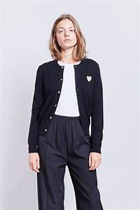 Comme Des Garcons Play Women 39 S Round Neck Cardigan Is Made From 100