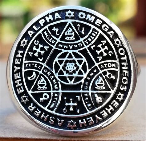 Enochian Sigil Of Protection Solomon Kabbalah Amulet Talisman Handmade