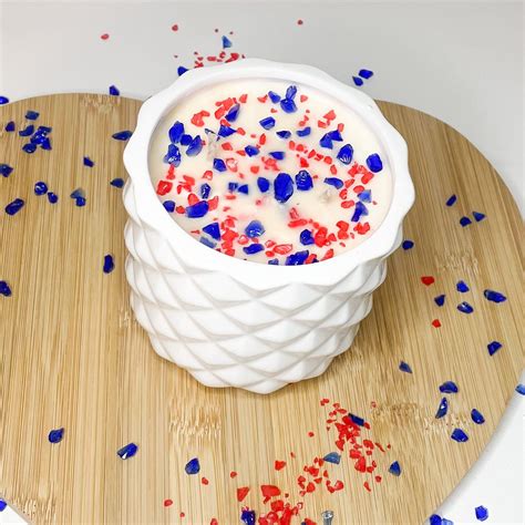 Happy 4th Of July Candle Fourth Of July 4th Of July Etsy Uk In 2022