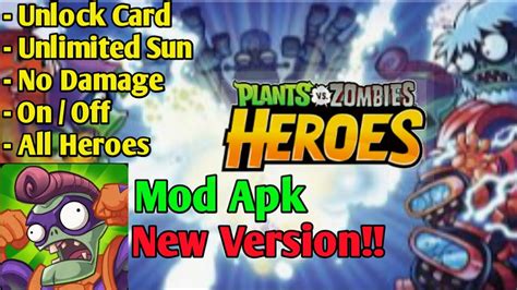 Pvz Heroes Mod Apk Unlock All Heroes Card No Root Cara Hack Pvz