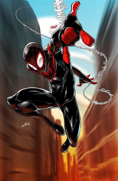 Spider Manmiles Morales Ultimate Spiderman Spiderman Comic