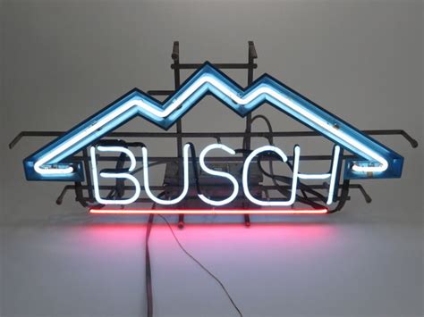 Vintage 33 Busch Beer Neon Sign Light Lamp Home Bar Pub Man Cave Decor Ebay
