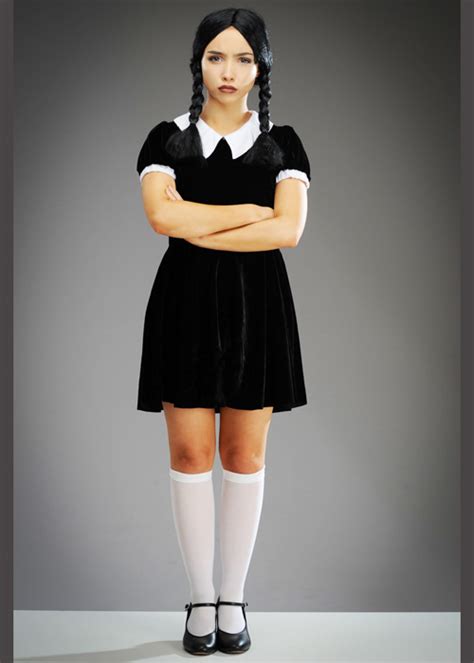 Womens Wednesday Addams Style Halloween Costume Free Hot Nude Porn Pic Gallery