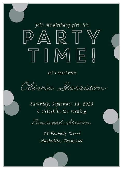 Printable Adult Birthday Party Invitations