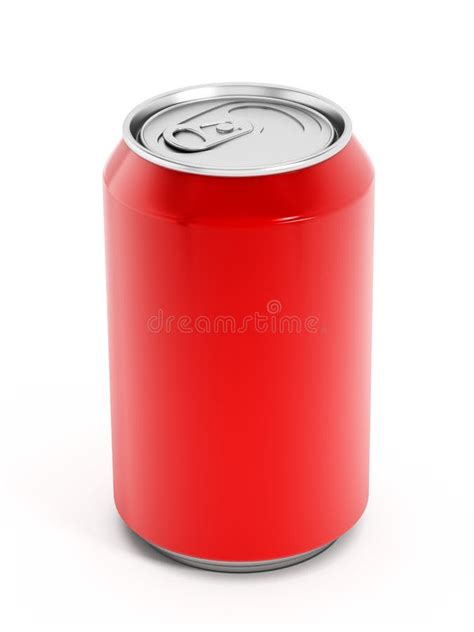 Red Soda Can Stock Illustration Image Of Shiny Silver 45620284