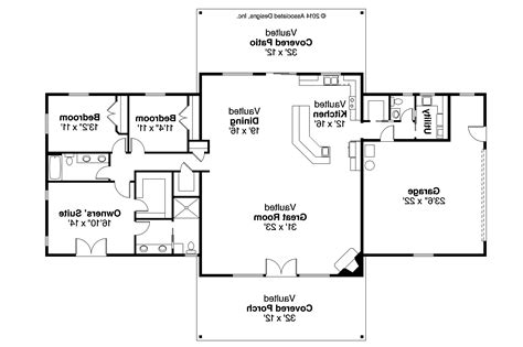 Small house plan with four bedrooms. Ranch House Plans - Anacortes 30-936 - Associated Designs