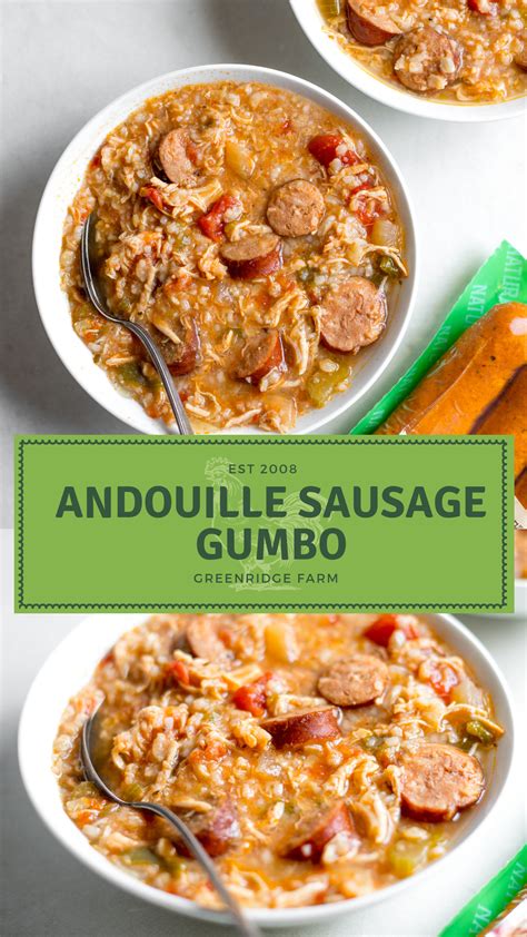 Greenridge Farm Andouille Sausage Gumbo Dinner Recipe