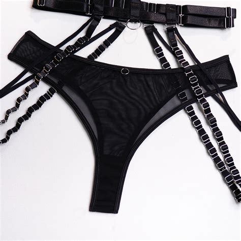 seductive mesh bikini sexy hot lace underwear bodysuit erotic see through halter tops sex