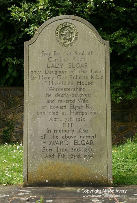 Grave Of Sir Edward Elgar And His Wife Caroline Alice St Flickr