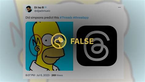 Did The Simpsons Predict Meta S Threads Logo Snopes Com