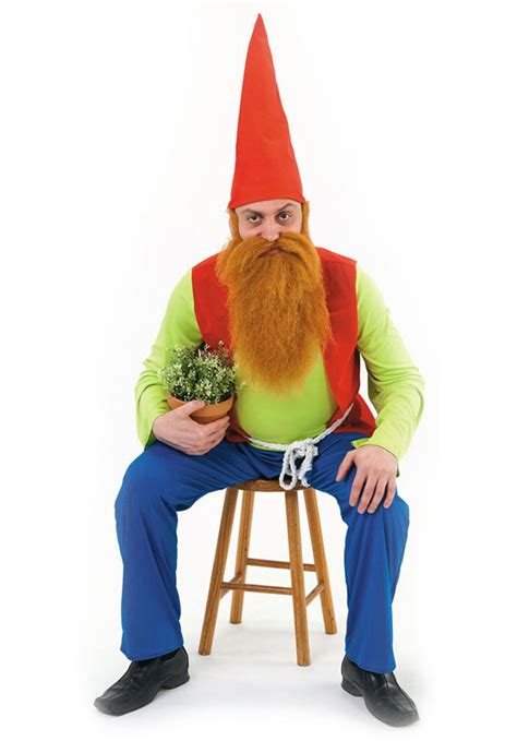 Adult Gnome Costume Fairy Tale Dwarf Fairy Tale Stag Fancy Dress Outfit