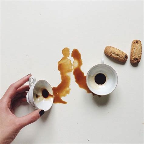 Spectacular Paintings Created Using Spilled Food Coffee Art Food Art