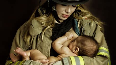 Firefighter Uniform Nursing Photo Stirs Controversy