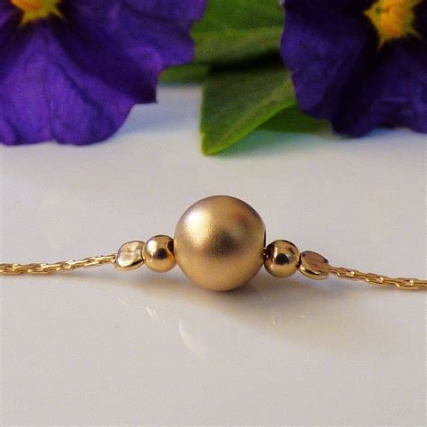Gold Choker Necklace 14K Gold Filled Ball Bead Necklace Etsy
