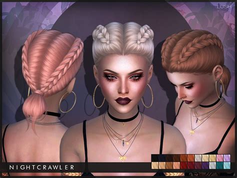 Lana Cc Finds Nightcrawler Lush Sims 4 Sims Womens Hairstyles