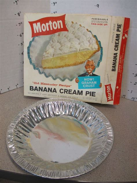 Tv Dinner 1960s Morton Banana Cream Pie Old Kentucky Vintage Frozen
