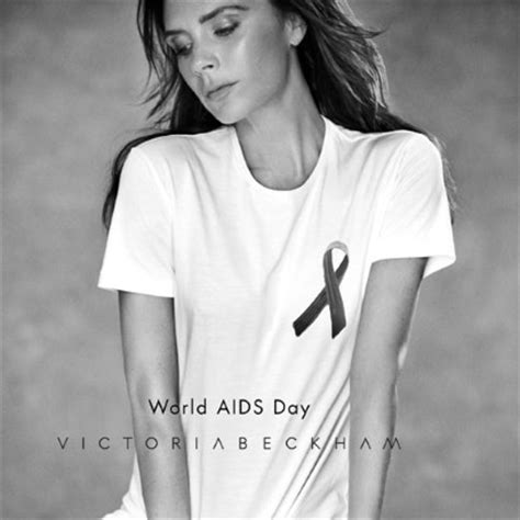 Victoria Beckham Creates World Aids Day T Shirt Telegraph