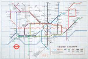 Antique Map Of London Underground London Underground
