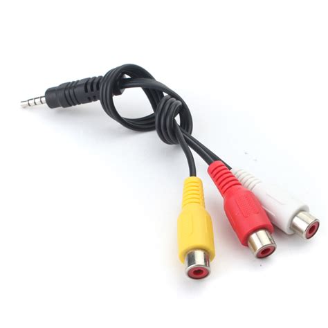 Factory price high quality two male to two male audio jack line rca gold plating connector av audio and video cable. 3.5mm Mini AV Male To 3 RCA Female Audio Video Cable ...