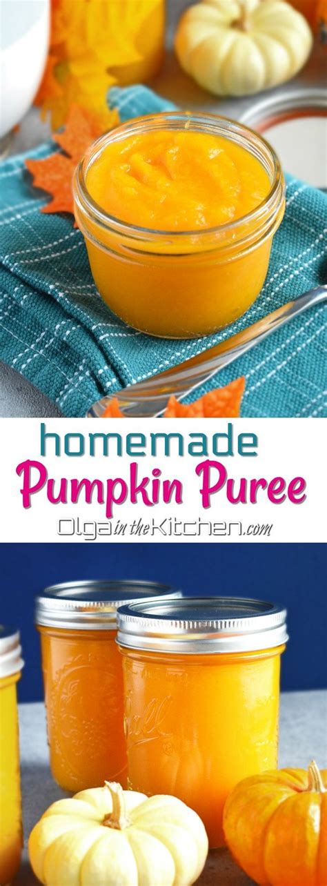 Making And Canning Homemade Pumpkin Puree Recipe Homemade Pumpkin