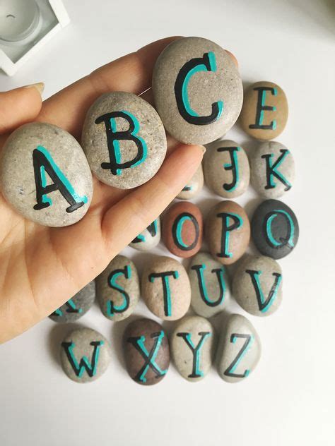 23 Best Alphabet Stones Images Alphabet Stone Educational Games For